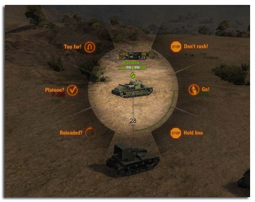 wide border of maps radial menu