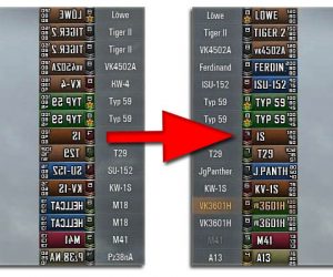 World of Tanks - fix do odwróconych ikon